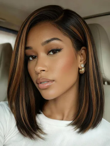 Miniatura 14 de UNICE Yaki Peluca Bob Recta de Cabello Humano con Cordón Adiós Nudos Sin Pegamento 7x5 Pelucas Frontales de Encaje de Cabello Humano Pre Desplumadas