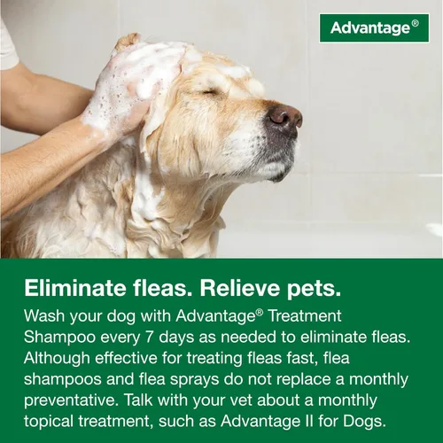 Miniatura 9 de Advantage Champú para pulgas y garrapatas para perros y perros adultos Mata pulgas y garrapatas 8 onzas
