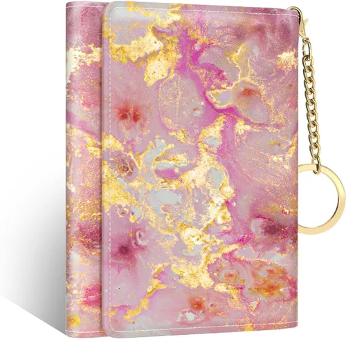 Miniatura 10 de Nipichsha Cartera para mujer, pequeña cartera para tarjetas de crédito para mujer, cartera delgada con tarjetero RFID, Moda