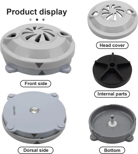 Miniatura 3 de BF-004 Motor de cabeza de chorro magnético sin tubería para pedicura silla de spa, reemplazo universal de pedicura Jet para LURACO Magnetic Jet