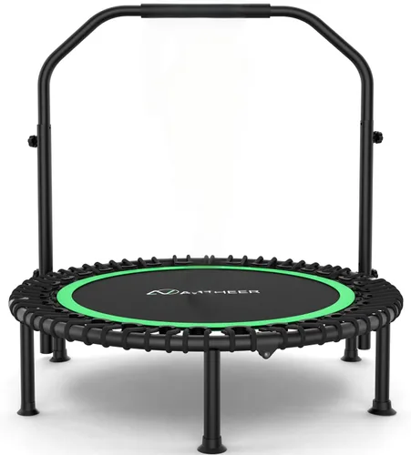 Miniatura 10 de ANCHEER Rebounder Trampoline 40"/48" Bungee Rebounder with 4-Level Adjustable Handle, Max 400-450 LBS Heavy-Duty Fitness Trampoline, Waterproof
