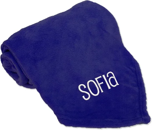 Miniatura 11 de Threadart Manta personalizada bordada con nombre súper suave y ultrasuave, manta de forro polar de 50 x 60 pulgadas, bordado personalizado incluido