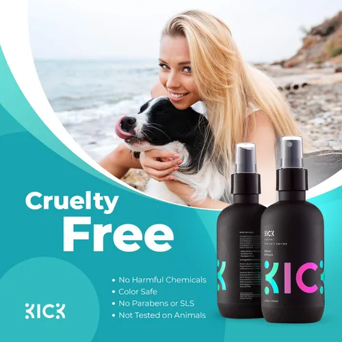 Miniatura 8 de Kick Champú + acondicionador + espray de sal marina estilo esencial paquete de alto rendimiento anticaspa limpia/acondicionador para cabello