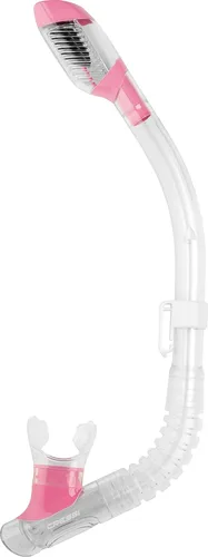 Miniatura 3 de Cressi Snorkel para jóvenes con tapa seca Protector contra salpicaduras y válvula de cierre en la parte superior, boquilla de silicona, protector