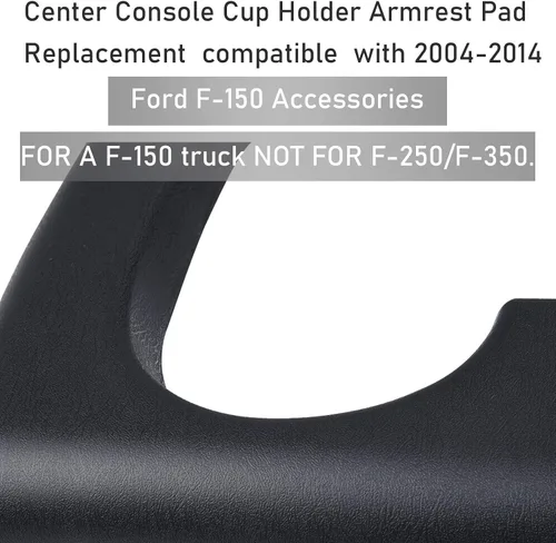 Miniatura 3 de Jaronx Compatible con Ford F150 - Repuesto de almohadilla para portavasos 2004-2014, asiento de banco, consola central, portavasos de repuesto Negro