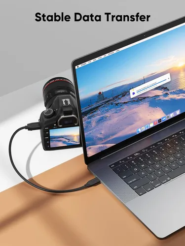 Miniatura 8 de CableCreation Cable corto USB C a Micro B de 1 pie, 10G Micro B a USB C, cable de disco duro externo para iPhone 15/16/17, Samsung Galaxy S24, Negro
