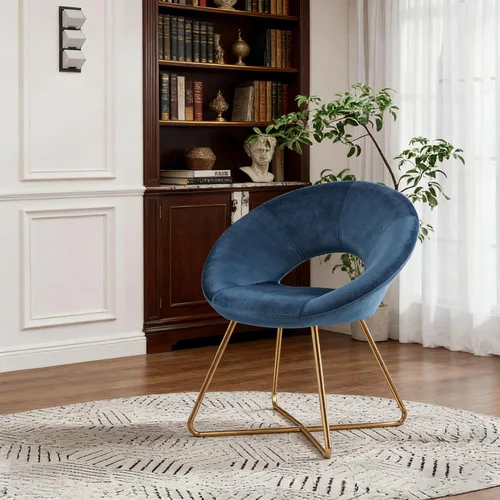 Miniatura 7 de Duhome. - Sillas con diseño moderno de mediados de siglo, para el comedor y la sala de estar, con patas de metal negras industriales, 1 unidad.