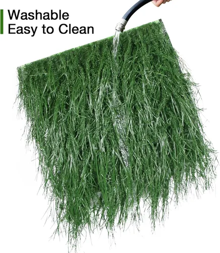 Miniatura 6 de XLX TURF Manteles Individuales Cuadrados Verdes de Césped Artificial para Centro de Mesa de Fiesta con Tema de Golf, Decoración de Primavera