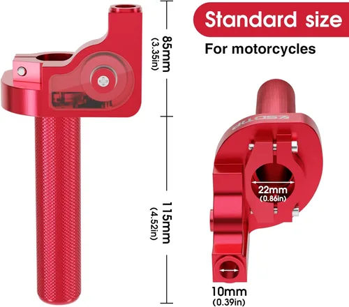Miniatura 3 de Puño del acelerador para motocicleta de 22mm CNC de aluminio Quick Twister con cable del acelerador CRF50 70 110 IRBIS 125 250 Accesorio