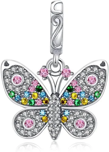 Miniatura 145 de LNQOBU Happy Life - Colgante para pulseras de abalorios, plata de ley 925 para mujer (con un espaciador de cuentas)