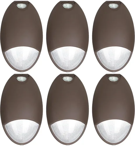 Miniatura 8 de Paquete de pared de emergencia LED con batería de respaldo y fotocélula fotográfica, pared de emergencia LED de grado comercial, 12 W, 100-277 VCA