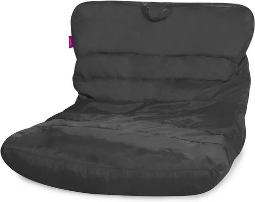 Miniatura 117 de Posh Beanbags - Sillón puff grande, 38 pulgadas, color azul rey sólido Nylon suave - Azul real