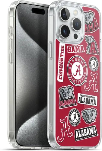 Miniatura 191 de Head Case Designs Funda de gel suave con licencia oficial de la Universidad de Alabama UA Collage compatible con Apple iPhone 13 Pro Max