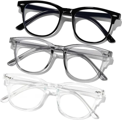 Miniatura 10 de GFUIARA - Lentes para bloquear luz azul para mujeres y hombres, gafas de moda cuadradas con bloqueo azul, lentes