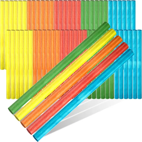 Yookeer 30 unidades de palos de ritmo para niños, 5 colores de madera, palos lummi de madera, juguetes de percusión para niños pequeños, regalo para