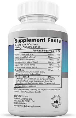 Miniatura 4 de Ketogenix Keto Pills 1275 mg Fórmula nueva y mejorada que contiene vinagre de sidra de manzana, aceite de oliva extra virgen en polvo, hoja de té