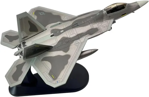 1/100 Escala US F-22 Raptor Fighter Metal Avión Avión Modelo Regalo Ornamento Colección