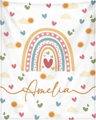 Miniatura 12 de Manta de bebé personalizada para niños y niñas, manta de bebé personalizada ultra suave y acogedora con nombre para niños pequeños, manta de cama