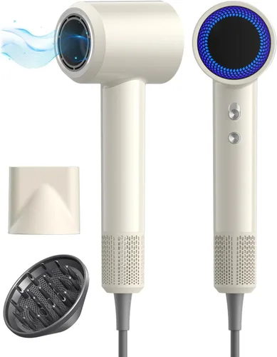 Miniatura 11 de Secador de pelo, 160000RPM con negativo iónico de 1,640.4 ft, secador de pelo con difusor, secador de pelo de secado rápido para mujeres y hombres