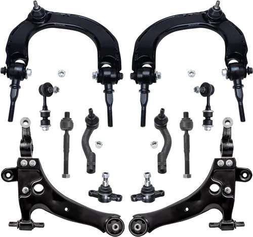 Detroit Axle - Kit de extremo delantero para Hyundai Sonata XG350 XG300 Kia Optima, 2 brazos de control superiores con juntas de bola, 2 brazos de