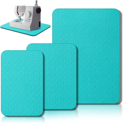 Miniatura 9 de Drydiet 3 Piezas Tapetes Silenciadores para Máquina de Coser Tapete de Pedal Almohadilla para Máquina de Coser Goma Antideslizante que se Mantiene