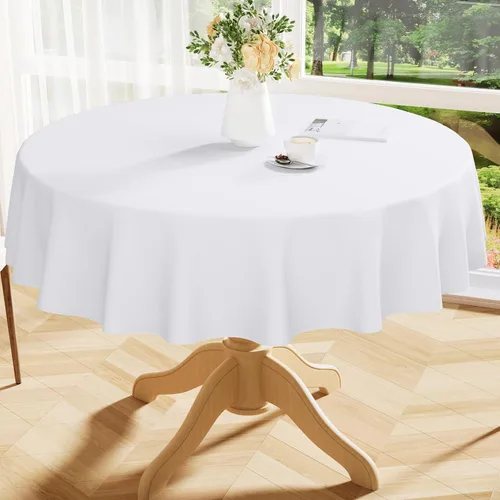 Miniatura 33 de Smiry Mantel cuadrado de vinilo impermeable de 54x54 pulgadas, protector de manteles de vinilo lavables, funda de mesa resistente a derrames