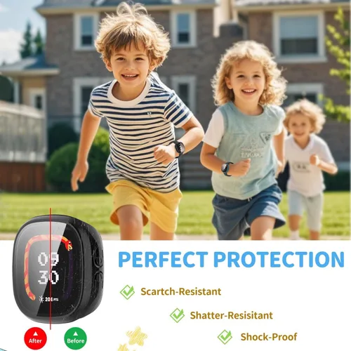 Miniatura 6 de Funda protectora de pantalla compatible con Fitbit Ace LTE, TPU suave de alta calidad, cubierta protectora delgada [a prueba de arañazos]
