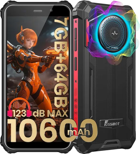 Miniatura 15 de FOSSIBOT F110L Unlocked Rugged Phone 2026, 128dB Speaker 10000mAh Battery 20W Rugged Smartphone, 50MP Camera 120LM Torch, 8(4+4) GB+128GB+2TB