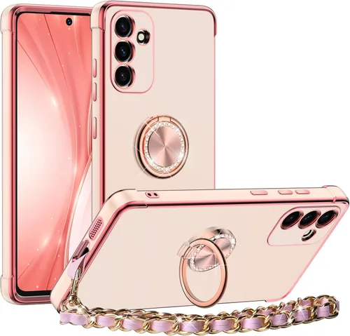 Miniatura 8 de Miss Arts Funda para Samsung Galaxy S22 Ultra con Soporte, Funda Galaxy S22 Ultra con Soporte de Anillo Kickstand, para Mujeres y Niñas, Bonita