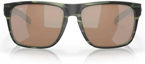 Miniatura 32 de Costa Man - Gafas de sol con montura negra mate, lentes de espejo verde, 2.323 in
