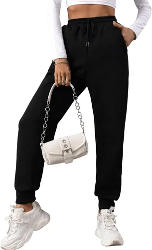 Miniatura 4 de SHENHE Pantalones deportivos elásticos de cintura alta con cordón para mujer