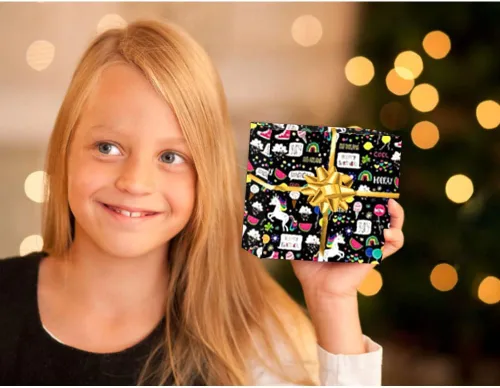 Miniatura 5 de WDNUKEE Papel de regalo de feliz cumpleaños para niños, niñas y niños, 6 hojas de papel de regalo de cumpleaños para niños, plegado plano de 20 x 28