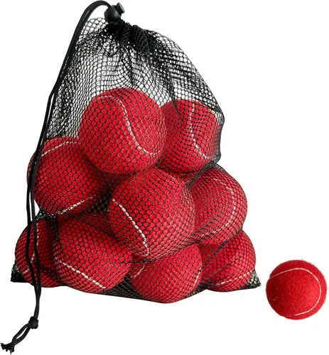 Miniatura 9 de Pelotas de tenis, paquete de 12 pelotas de tenis de práctica avanzada para principiantes, pelotas de tenis de entrenamiento para perros y mascotas