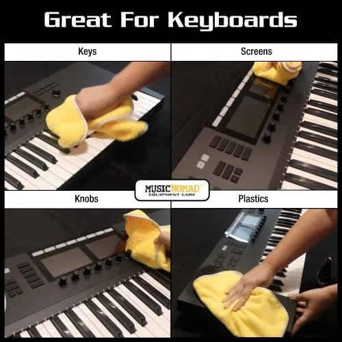 Miniatura 4 de MusicNomad MN131 Limpiador multiusos Key ONE para teclados, controladores de teclado MIDI, llaves, pianos digitales y pianos mate, 4 onzas