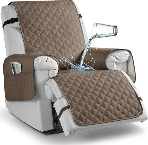 Miniatura 49 de TAOCOCO - Funda antideslizante para silla reclinable, funda para sofá, funda para silla reclinable pequeña con correas elásticas, protector
