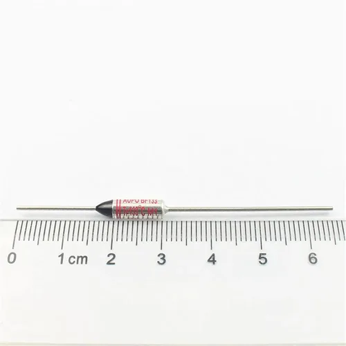 Miniatura 3 de 10pcs Thermal Fuse BF133 BF133X BF 133C 133 Celsius Degree 10A 16A 250V Cutoff TF Pellet TCO Axial Lead Temperature Links(10A BF133)