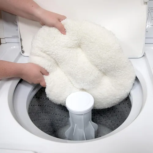 Miniatura 3 de Kitty City Cama grande tipo túnel para gatos, túnel de juego para gatos 2 en 1 con cremallera y cama de siesta de felpa, juguete desplegable