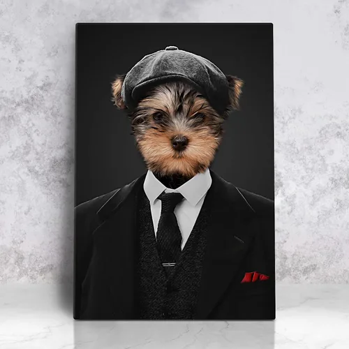 Miniatura 17 de Awesometik Impresión en Lienzo Personalizada Retrato Real de Mascota a partir de Foto, Retrato Renacentista Personalizado, Retratos, Retratos 25 El