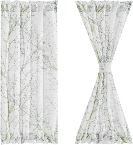 Miniatura 15 de Fmfunctex - Cortinas con estampado de ramas para puerta