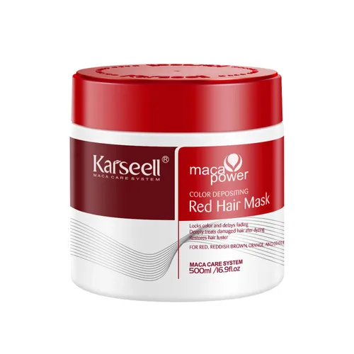 Miniatura 10 de Karseell Acondicionador de depósito de color, mascarilla de cabello marrón para cabello teñido y decolorado, refresca el color y tono marrón 16.9 fl
