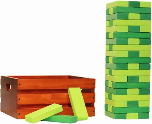 Miniatura 16 de Tailgating Pros Maderas gigantes de primera calidad con caja manchada: ¡elige los colores de tu equipo! Juego gigante para patio al aire libre
