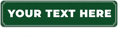 Miniatura 7 de Letrero de calle personalizado de metal con texto de nombre, letreros de carretera personalizados para exteriores, divertidos letreros de calle de 4