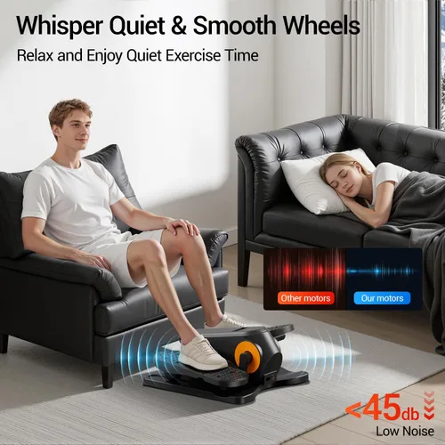 Miniatura 5 de Under Desk Elliptical Machine, Electric Seated Pedal Exerciser, Quiet Leg Exerciser While Sitting for Seniors, Mini Portable Leg Exercise Machine