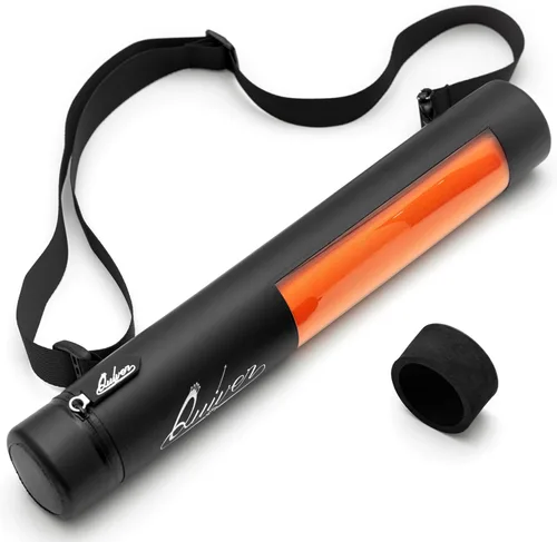 Quiver Time Tubo Orion Playmat color negro XL – Funda de tubo TCG con cremallera impermeable, bolsillo oculto para dados, correa de hombro extraíble
