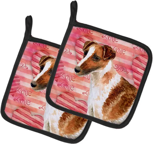 Miniatura 83 de Caroline's Treasures BB9655PTHD - Juego de soportes para ollas de cocina resistentes al calor, almohadillas calientes para horno, 7 1/2 x 7 1/2