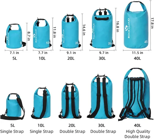 Miniatura 2 de Rock Cloud - Bolsa seca impermeable de 5.28 galones, para kayak, rafting, navegación, playa, surf, natación, canoa, campamento, senderismo, pesca