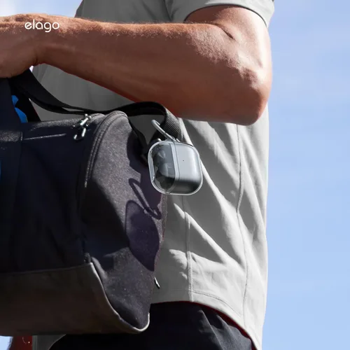 Miniatura 8 de elago Compatible con Samsung Galaxy Buds 3 Pro y 3 y 3 FE, funda transparente con mosquetón, cubierta de TPU premium, carga inalámbrica, accesorios