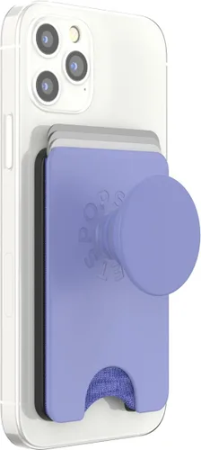 Miniatura 2 de PopSockets Cartera de teléfono para MagSafe, tarjetero con empuñadura, color morado bígaro