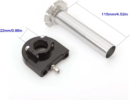 Miniatura 4 de Krace - Agarraderas de mano para motocicleta de 7/8 pulgadas con tubo de acelerador anodizado CNC de giro rápido, control de palanca motorizado