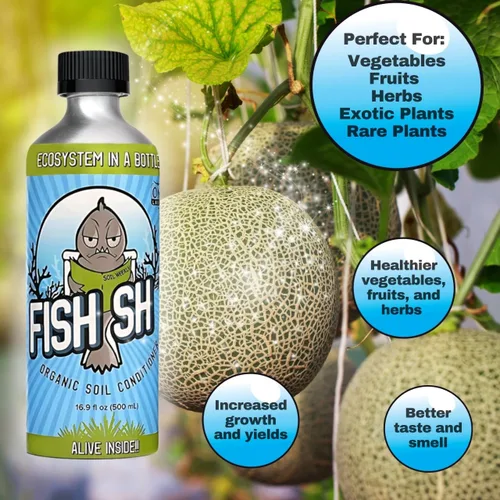 Miniatura 6 de Fish Head Farms - Acondicionador orgánico de suelo para mejorar el rendimiento y el sabor. Mejora la eficiencia de los fertilizantes. Útil tanto